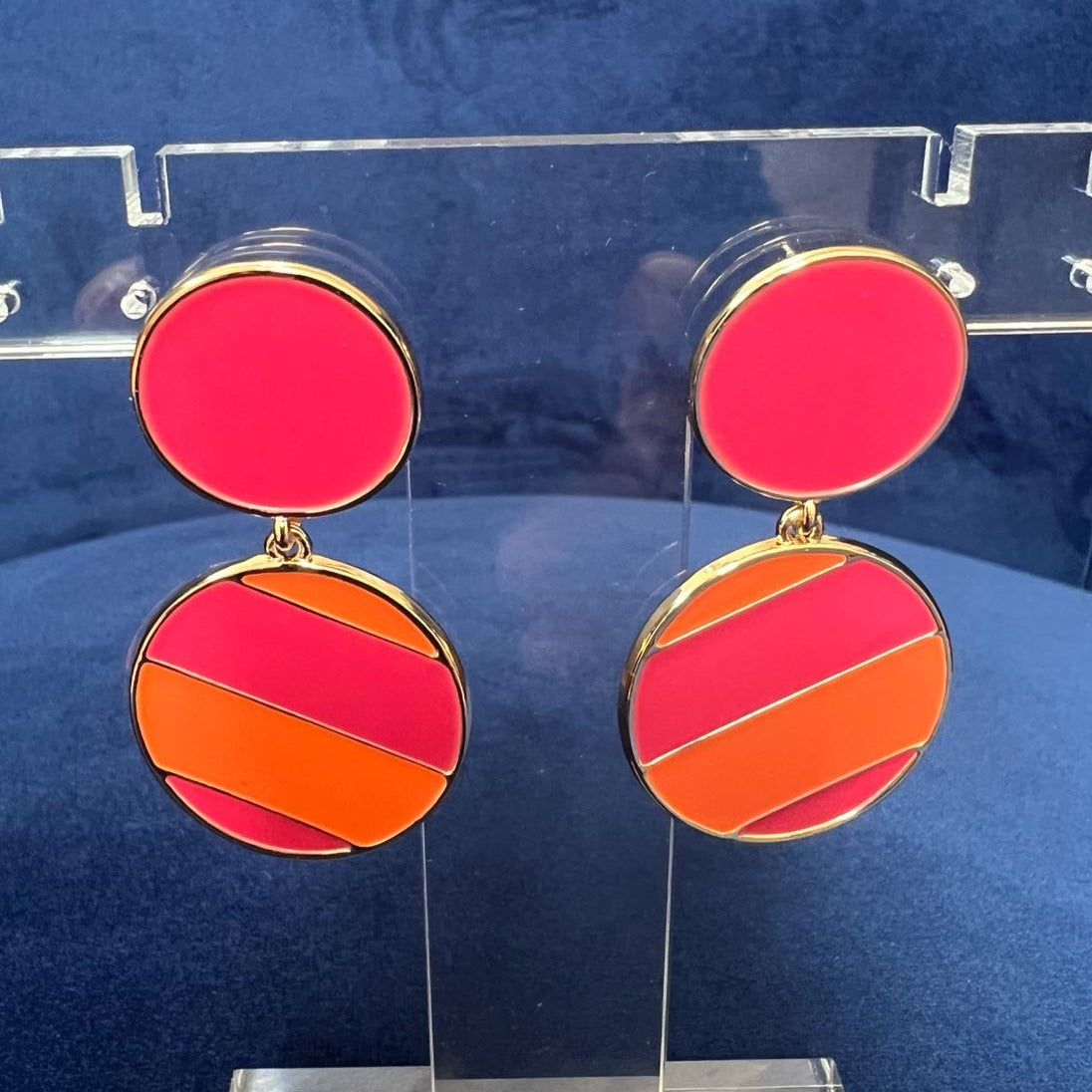 Playful Pops of Color Enamel Earrings