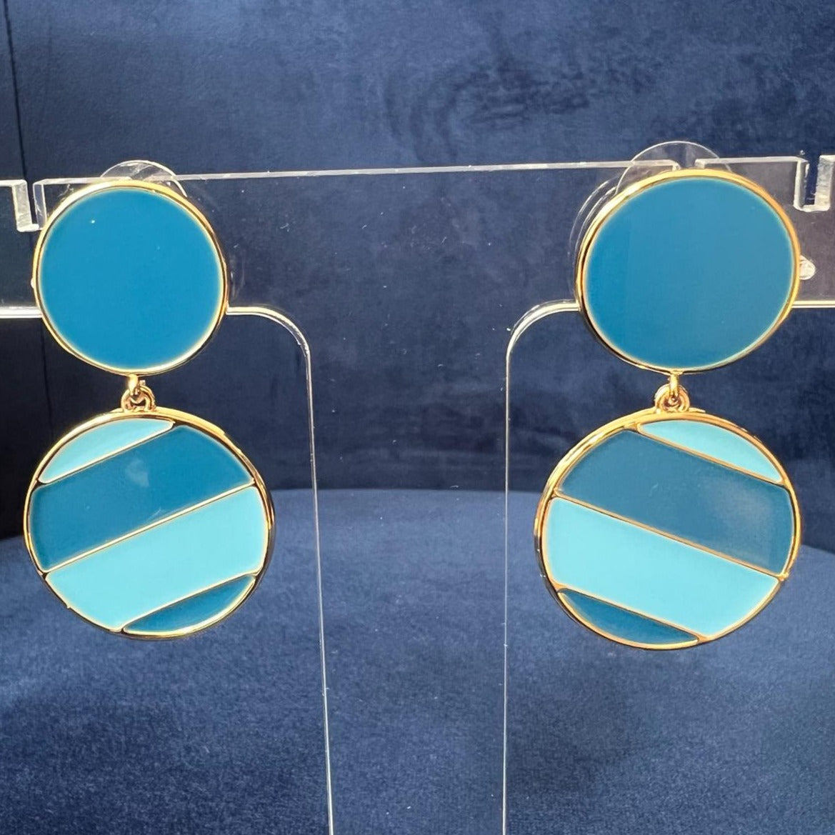 Playful Pops of Color Enamel Earrings